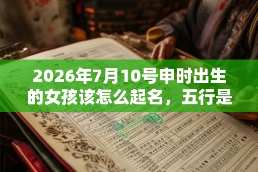 2026年7月10号申时出生的女孩该怎么起名，五行是什么？