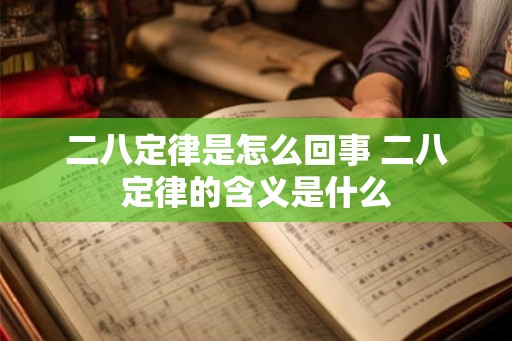 二八定律是怎么回事 二八定律的含义是什么
