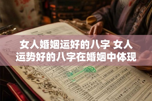 女人婚姻运好的八字 女人运势好的八字在婚姻中体现