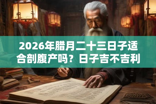 2026年腊月二十三日子适合剖腹产吗？日子吉不吉利？