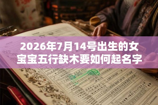2026年7月14号出生的女宝宝五行缺木要如何起名字