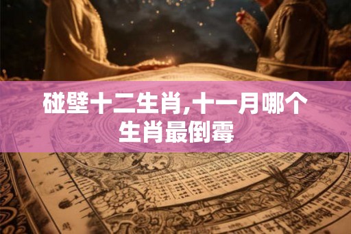 碰壁十二生肖,十一月哪个生肖最倒霉
