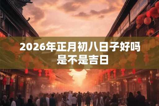 2026年正月初八日子好吗  是不是吉日