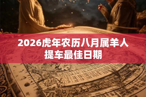 2026虎年农历八月属羊人提车最佳日期