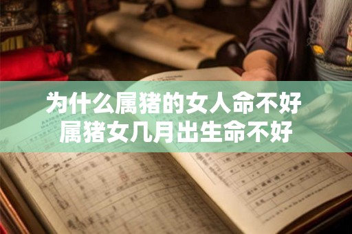 为什么属猪的女人命不好 属猪女几月出生命不好