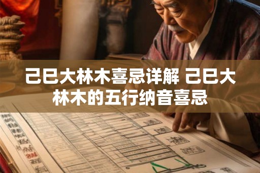 己巳大林木喜忌详解 己巳大林木的五行纳音喜忌 己巳大林木喜忌详解 己巳大林木的五行纳音喜忌