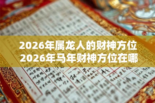 2026年属龙人的财神方位 2026年马年财神方位在哪