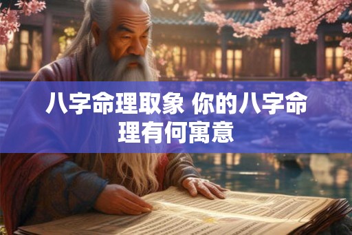 八字命理取象 你的八字命理有何寓意