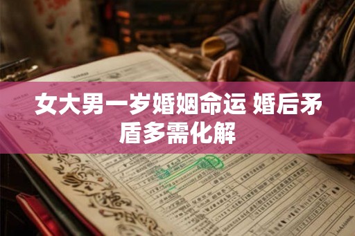 女大男一岁婚姻命运 婚后矛盾多需化解