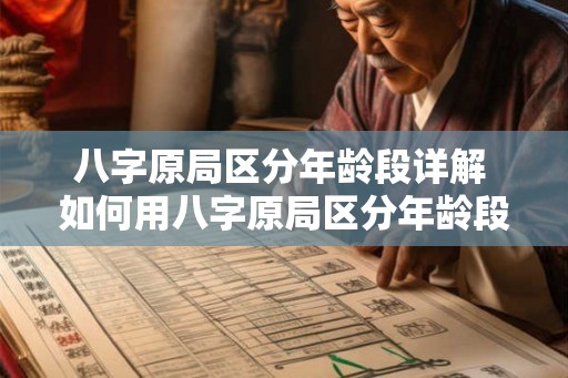 八字原局区分年龄段详解 如何用八字原局区分年龄段