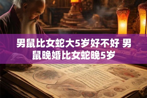 男鼠比女蛇大5岁好不好 男鼠晚婚比女蛇晚5岁