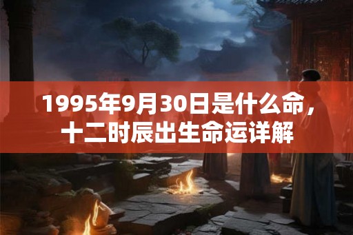 1995年9月30日是什么命，十二时辰出生命运详解