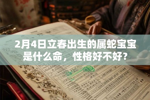2月4日立春出生的属蛇宝宝是什么命，性格好不好？