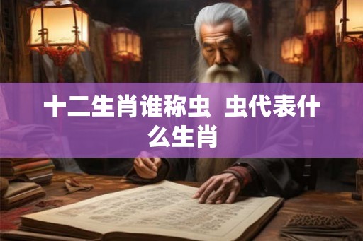 十二生肖谁称虫  虫代表什么生肖