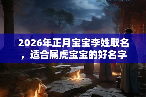 2026年正月宝宝李姓取名,适合属虎宝宝的好名字 2026年正月宝宝李姓取名,适合属虎宝宝的好名字