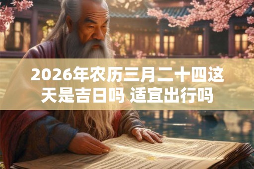 2026年农历三月二十四这天是吉日吗 适宜出行吗
