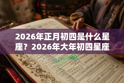 2026年正月初四是什么星座？2026年大年初四星座属什么？