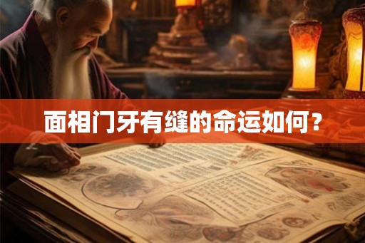 面相门牙有缝的命运如何? 面相门牙有缝的命运如何?