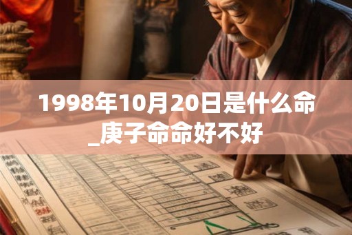 1998年10月20日是什么命_庚子命命好不好