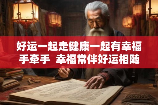 好运一起走健康一起有幸福手牵手  幸福常伴好运相随