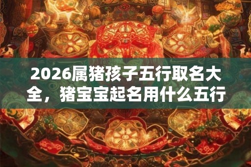 2026属猪孩子五行取名大全，猪宝宝起名用什么五行字好？