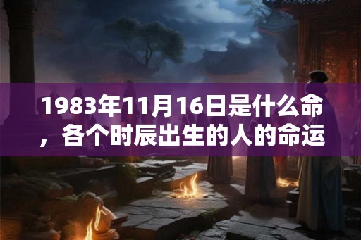 1983年11月16日是什么命，各个时辰出生的人的命运