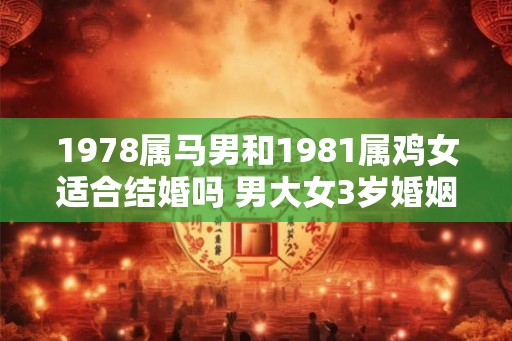 1978属马男和1981属鸡女适合结婚吗 男大女3岁婚姻 1978属马男和1981属鸡女适合结婚吗 男大女3岁婚姻