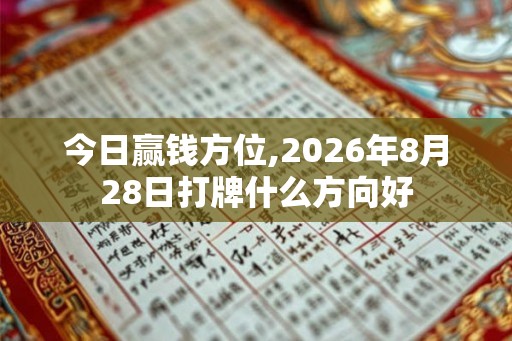 今日赢钱方位,2026年8月28日打牌什么方向好 今日赢钱方位,2026年8月28日打牌什么方向好