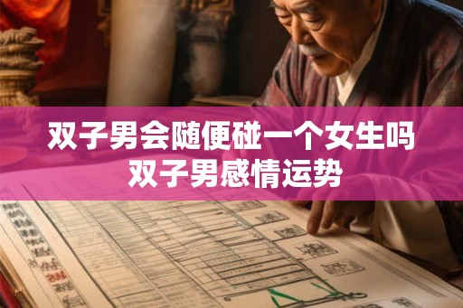 双子男会随便碰一个女生吗 双子男感情运势 双子男会随便碰一个女生吗 双子男感情运势