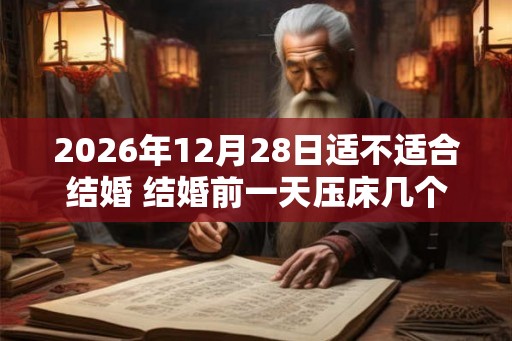 2026年12月28日适不适合结婚 结婚前一天压床几个人