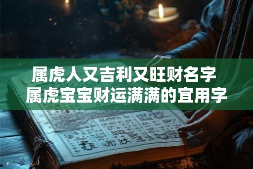 属虎人又吉利又旺财名字 属虎宝宝财运满满的宜用字推荐