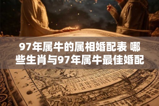 97年属牛的属相婚配表 哪些生肖与97年属牛最佳婚配 97年属牛的属相婚配表 哪些生肖与97年属牛最佳婚配