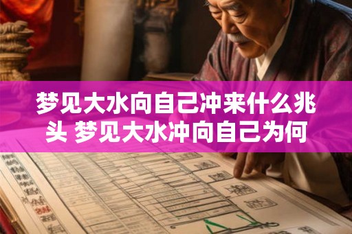 梦见大水向自己冲来什么兆头 梦见大水冲向自己为何