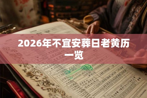 2026年不宜安葬日老黄历一览