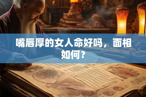 嘴唇厚的女人命好吗，面相如何？