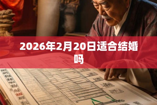 2026年2月20日适合结婚吗