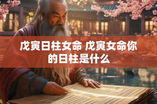戊寅日柱女命 戊寅女命你的日柱是什么 戊寅日柱女命 戊寅女命你的日柱是什么