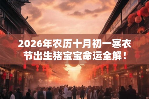 2026年农历十月初一寒衣节出生猪宝宝命运全解! 2026年农历十月初一寒衣节出生猪宝宝命运全解!