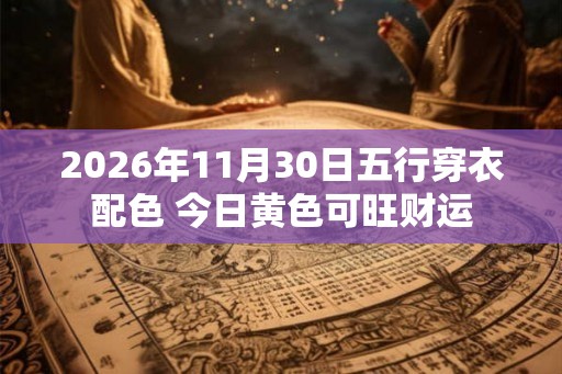 2026年11月30日五行穿衣配色 今日黄色可旺财运