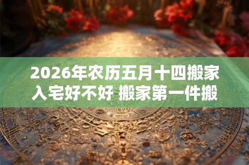 2026年农历五月十四搬家入宅好不好 搬家第一件搬什么