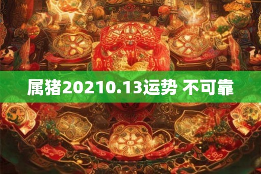 属猪20210.13运势 不可靠