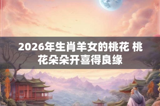 2026年生肖羊女的桃花 桃花朵朵开喜得良缘