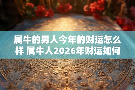 属牛的男人今年的财运怎么样 属牛人2026年财运如何