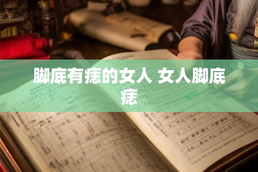 脚底有痣的女人 女人脚底痣