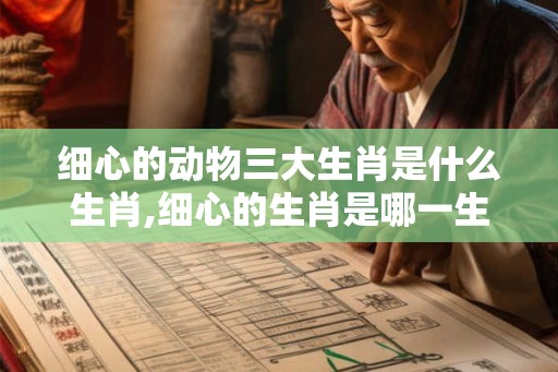 细心的动物三大生肖是什么生肖,细心的生肖是哪一生肖