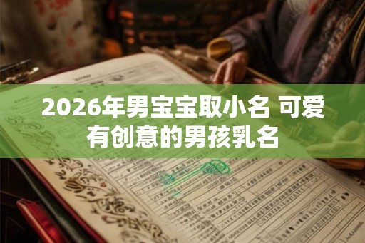 2026年男宝宝取小名 可爱有创意的男孩乳名