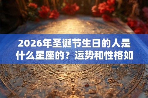 2026年圣诞节生日的人是什么星座的?运势和性格如何? 2026年圣诞节生日的人是什么星座的?运势和性格如何?