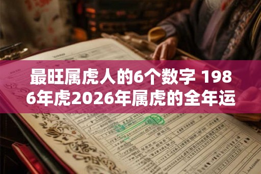 最旺属虎人的6个数字 1986年虎2026年属虎的全年运势 最旺属虎人的6个数字 1986年虎2026年属虎的全年运势