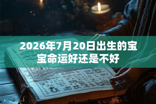 2026年7月20日出生的宝宝命运好还是不好