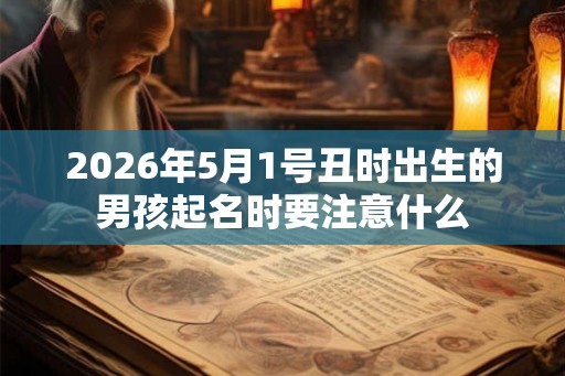 2026年5月1号丑时出生的男孩起名时要注意什么 2026年5月1号丑时出生的男孩起名时要注意什么